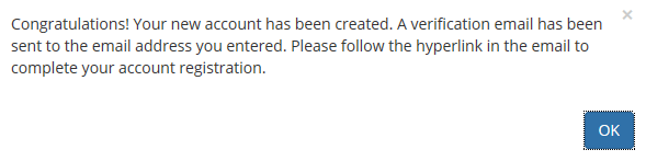 Screenshot of Account set up 